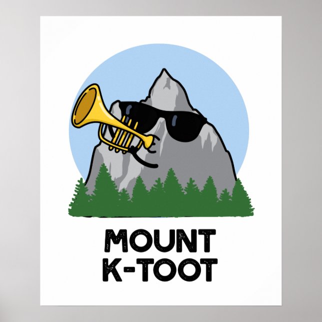 Póster Montañas divertidas Mount K-Toot (Frente)