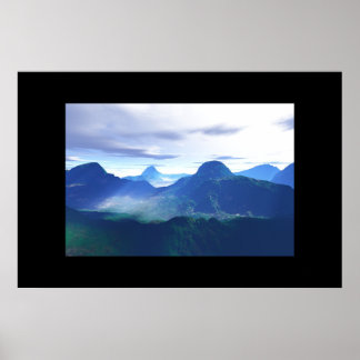 Póster Montañas en paz