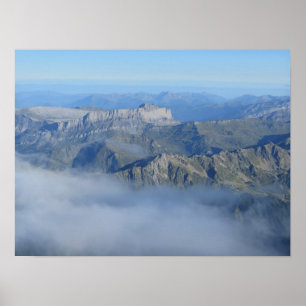 Póster Montañas francesas