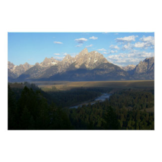 Póster Montañas Jackson Hole (Parque Nacional del Gran Te