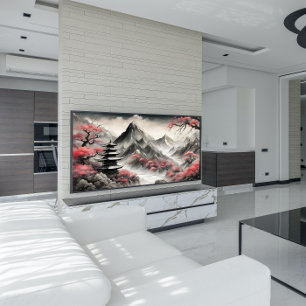 Póster Montañas japonesas místicas