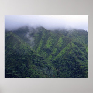 Póster Montañas Koolau
