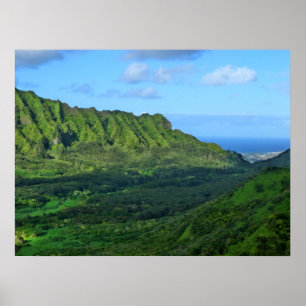 Póster Montañas Koolau