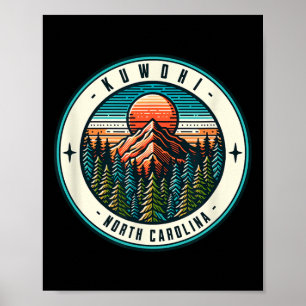 Póster Montañas Kuwohi Carolina del Norte Clingmans Dome