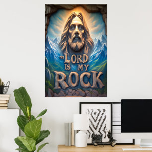 Póster Montañas Majestuosas: El Señor Es Mi Rock