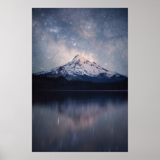 Póster Montañas | Monte Hood Portland, Oregon (Frente)