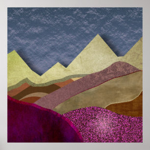 Póster Montañas Morera