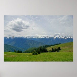 Póster Montañas olímpicas