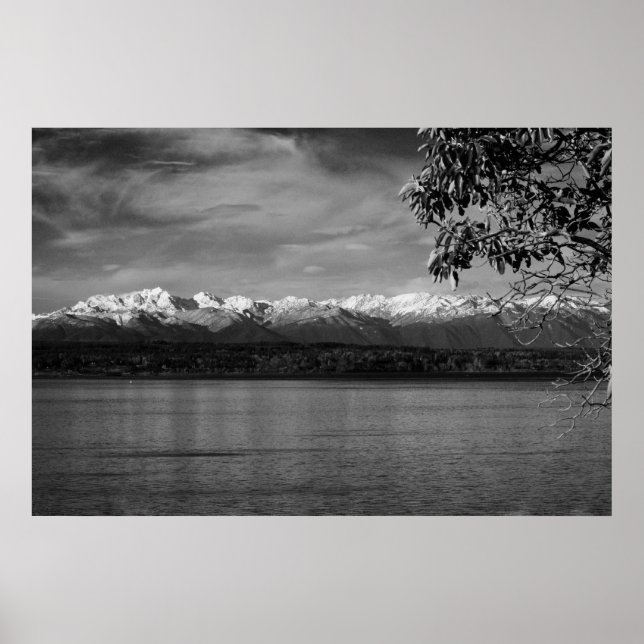 Póster Montañas olímpicas (Frente)