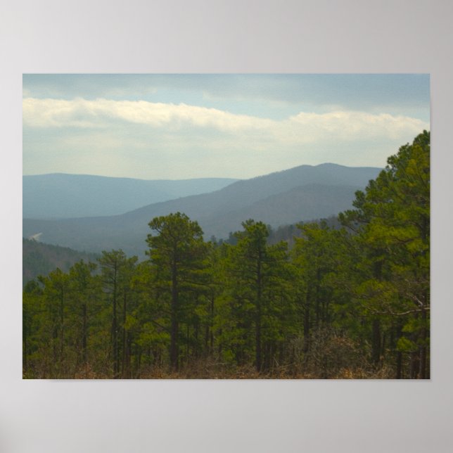 Póster Montañas Ouachita, Oklahoma (Frente)