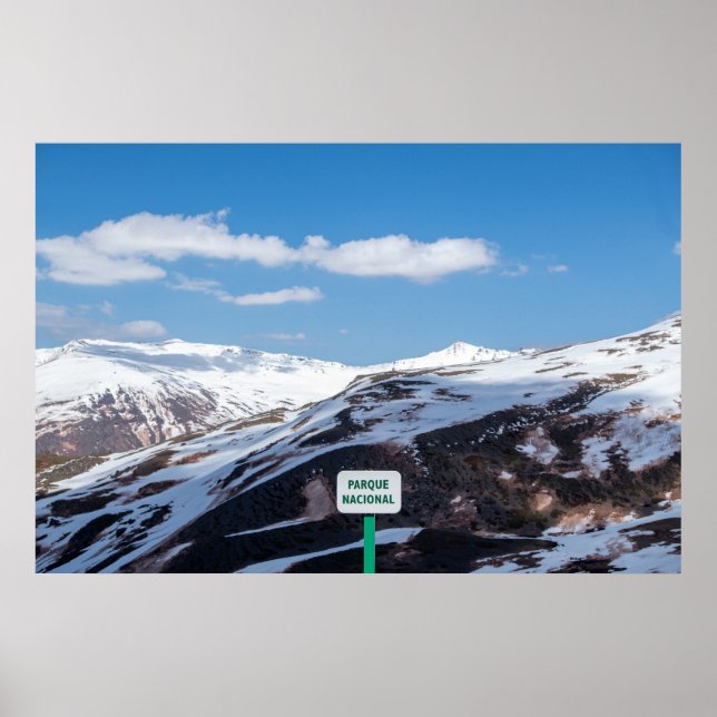 Póster Montañas Parque Nacional Sierra Nevada (Frente)