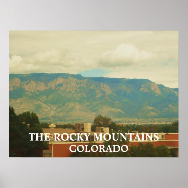 Póster MONTAÑAS ROCAS, poster COLORADO (Frente)
