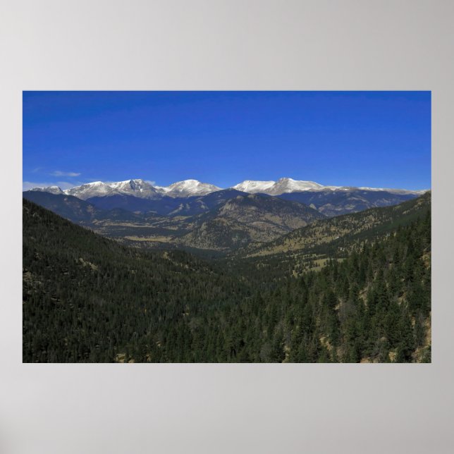 Póster Montañas Rocosas (Frente)
