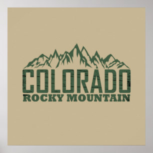 Póster Montañas Rocosas Colorado