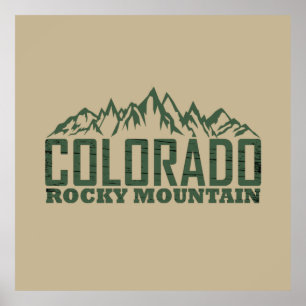 Póster Montañas rocosas Colorado