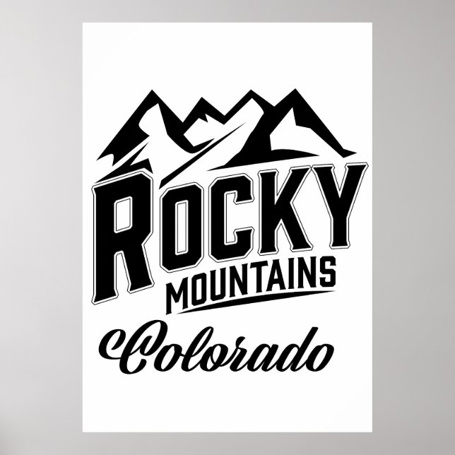 Póster Montañas Rocosas Colorado (Frente)