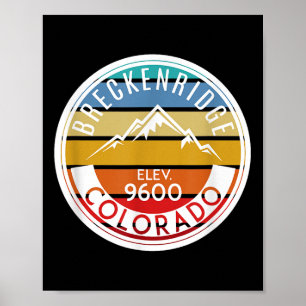 Póster Montañas rocosas de Breckenridge Colorado de los a