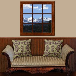Póster Montañas Rocosas Snoweather Colorado Fake Window V