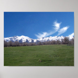 Póster Montañas Ruby en abril