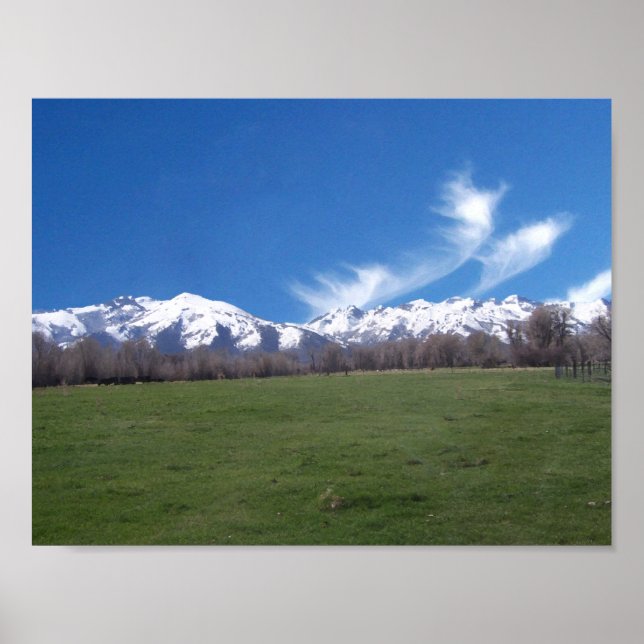 Póster Montañas Ruby en abril (Frente)