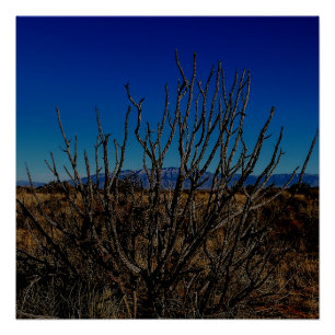 Póster Montañas Sandia Albuquerque 