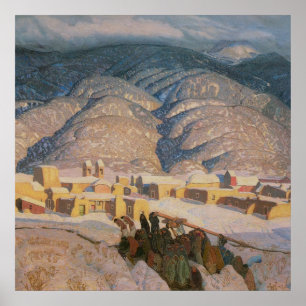 Póster Montañas Sangre de Cristo por Blumenschein