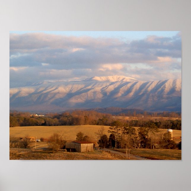 Póster Montañas Smokey, Tennessee (Frente)