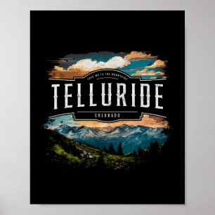 Póster Montañas Telluride Colorado Senderismo Al Aire Lib