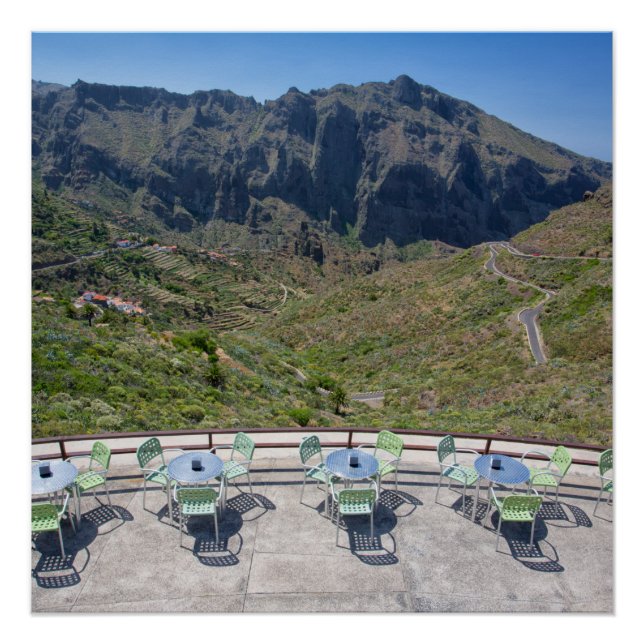 Póster Montañas Teno con vistas (Anverso)
