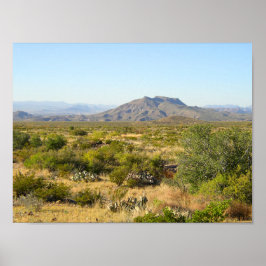 Póster Montañas Trans-Pecos, Texas