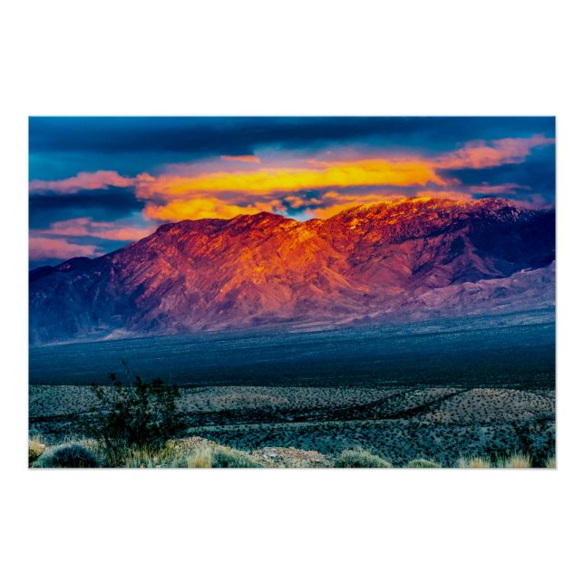 Póster Montañas Virgin Sunset Glossy (Anverso)