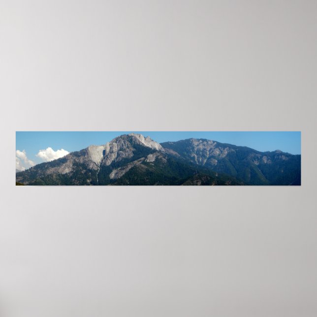 Póster Montañas, vistas al parque nacional de Sequoia (Frente)