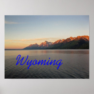 Póster Montañas Wyoming Grand Teton