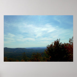 Póster Montañas y cielo