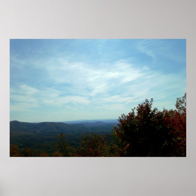 Póster Montañas y cielo (Frente)