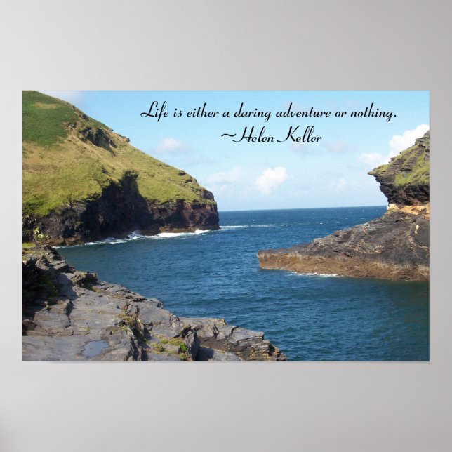 Póster Montañas y ríos (Frente)