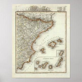 Póster Montañas y ríos de Canarias