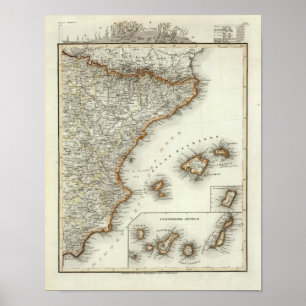 Póster Montañas y ríos de las islas Canarias