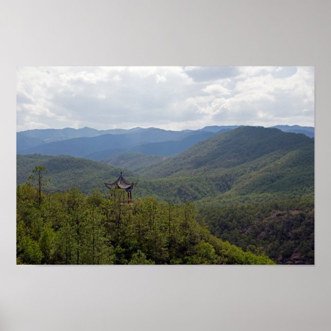 Póster Montañas Yunnan, Shaxi, Yunnan - China (Frente)