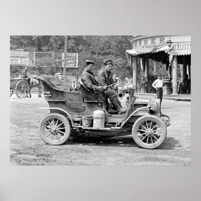 Póster Montañero REO regresa a Nueva York 1905 (Frente)