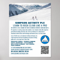 Montañeros alpinos, publicidad de senderismo y esc