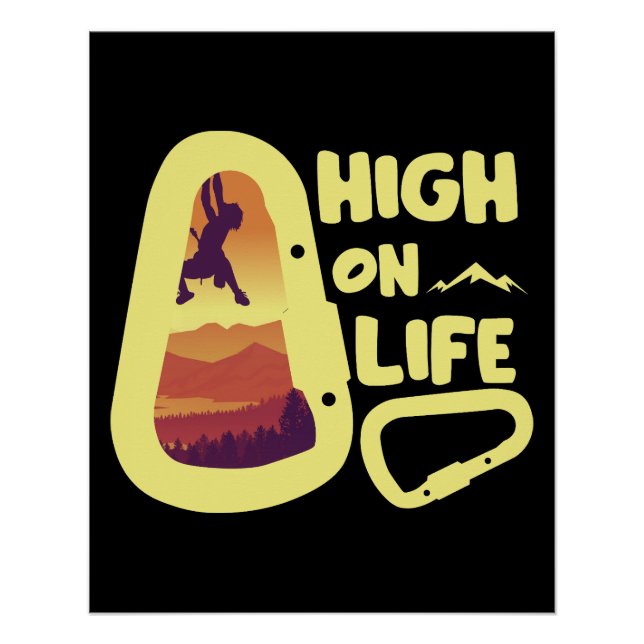 Póster Montañismo alpinista (Anverso)