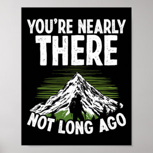 Póster Montañismo Casi Llegando Alpinismo Senderismo