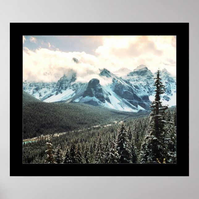 Póster Montañoso (recortado) (Frente)