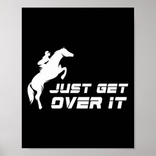 Póster Montar en inglés a caballo Chica Jumper Hunter