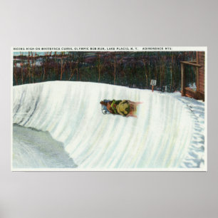 Póster Montar la curva de Whiteface