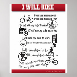 Póster Montaré mi poster de la bici