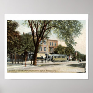 Póster Montclair NJ 1908 Vintage