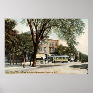 Póster Montclair NJ 1908 Vintage