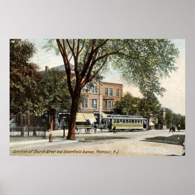 Póster Montclair NJ 1908 Vintage (Frente)